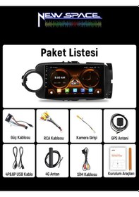 Resim Toyota Yaris Android 2gb Ram 32gb Rom Carplay Navigasyon Multimedya 