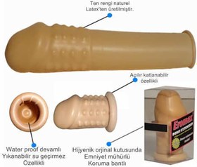 Resim Kadın Etkilemeye Yardımcı Tırtıklı Uzatmalı Prezervatif 50 ml Çilekli Yağ Hediye 