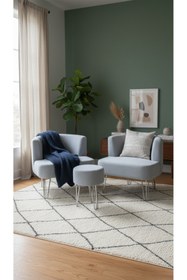 Resim AY CONCEPT Elegance 2'li Çay Seti Berjer Ve Puf Takımı 