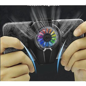Resim Dl06 Ultra Güçlü Telefon Soğutucu Fan Seramik Turbo Soğutma Rgb Apple Uyumlu iPhone Telefonlar İçin Tam 