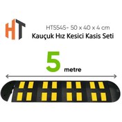 Resim Hayat Trafik Kauçuk Hız Kesici Kasis Seti 50 x 40 x 4 cm - EKO - 5 Metre 