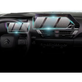 Resim Citroen 2021-2024 C4 C4x 10 Inch Navigasyon 5.5 Inch Dashboard 9h Nano Ipg Proactive Ekran Koruyucu 