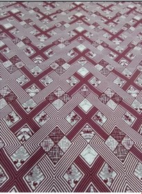 Resim Savan Dokuma Halı Örtüsü 6m² Bordo 