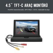 Resim 4.5” Geri Görüş Ekranı – Katlanabilir TFT Araç Monitörü 