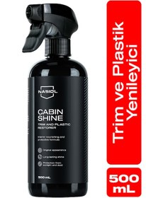 Resim Nasiol Cabinshine Trim ve Plastik Korucuyu/Yenileyici 500 ML Plastik Yüzey Torpido Parlatıcı Bakımı 