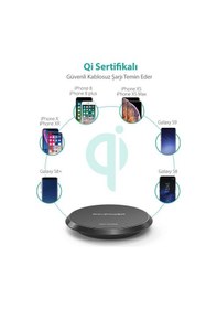 Resim Ravpower Rp 7.5W+10W Kablosuz Siyah Şarj Cihazı Rp-Pc063 