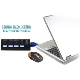Resim 4 Port Usb Çoğaltıcı Çoklayıcı Hub Usb 3.0 Çoklama Pc Laptop 