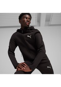 Resim Puma Evostripe Full Zip Erkek Siyah Sweatshirt 678995 2800282 
