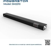 Resim Powerstar Müzik Kutusu Powerstar SM-2210 Soundbar 90CM Bluetooth - USB - Hafıza Kartı 