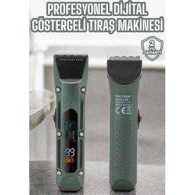 Resim OtoTech Tıraş Makinesi Dijital Göstergeli Turbo Motor Paslanmaz Çelik 