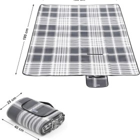 Resim Songmics Piknik Örtüsü, 195 x 150 Cm, Büyük Plaj Örtüsü, Kamp Örtüsü, Dış Mekan, Kamp, Park, Bahçe, 