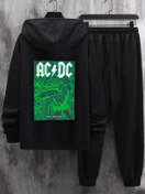 Resim trendypassion Unisex Acdc Baskılı Eşofman Takımı 