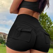 Resim Bahar ve Yaz için Y2K Stili Sıkı Ultra Kısa Pantolon, Seksi Kalça Kaldırıcı Şortlar, Kadınlar için Düz Renk Rahat Şortlar 