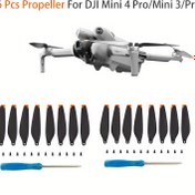 Resim 16 adet DJI Mini 4 Pro/3 Pro Pervane Bıçakları - Hafif TPU Yedek Parçalar ile Vidalama ve Altıgen Anahtar Kolay Kurulum için, Drone Aksesuarları 