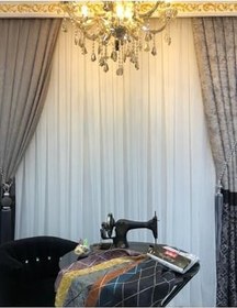 Resim Altuntaş Tasarım KETEN TÜL PERDE 1X2 SEYREK PİLE - ENXBOY Beyaz 300 x 250 