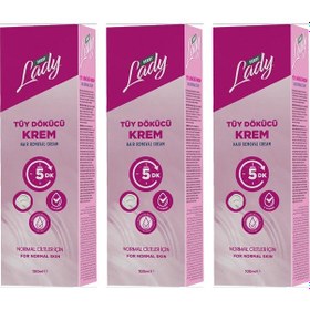 Resim Derby Lady Tüy Dökücü Krem Normal Ciltler İçin 100 Ml X 3 Adet 