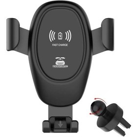 Resim Sones Araç Kablosuz Şarj Cihazı Çok Fonksiyonlu Cep Telefonu Kablosuz Şarj Standı Siyah 