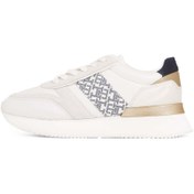 Resim Tommy Hilfiger LUX MONOGRAM RUNNER Kadın Beyaz Sneaker FW0FW08387YBL 
