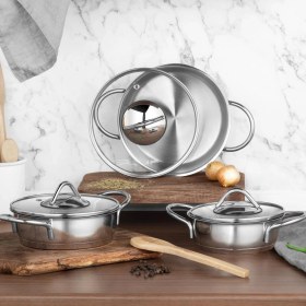 Resim Aryıldız Solo 21 Parça Lacivert Çelik Çeyiz Seti 