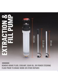 Resim Pazly 200cc Manuel Yağ Çekme Pompası Seti - Sıvı Transfer & Dolum Aleti, Usb Şarj İmkanı 