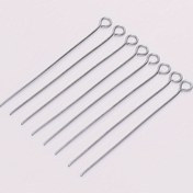 Resim 100 adet 304 Paslanmaz Çelik 15mm-70mm Takı İğneleri - Çok Amaçlı DIY Boncuklama Araçları, Ayakkabı & Bot Aksesuarları, Saat Tamiri için - Dayanıklı El Sanatları Malzemeleri, Takı Yapım Araçları, Boncuk Geçirme İğneleri, Parlak Metalik Yüzey, Yüksek Kaliteli 304 Paslanmaz Çelik, Şık Tasarım, Sağlam Yapı, El Sanatları Tutkunları 