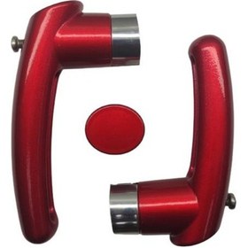 Resim Çaydanlık Sapı Takımı Kulp Tutamak Seti Parlak Kırmızı Yanmaz 