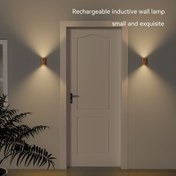 Resim Giriş Yolu Merdiven Oda Sensörlü Gece Işığı için Tek Paket Modern Minimalist USB Şarjlı Manyetik Duvar Lambası 