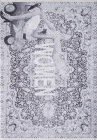Resim 140x200 cm Bystrzyca Mor Madalyon Yün El Dokuma Modern Geometrik Etnik Eskitme Desenli Boho Oturma Odası Salon Yolluk Koridor Mutfak Halısı 