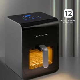 Resim Jumbo x Homend Airfryday 2507H 12 Farklı Program Dokunmatik Ekran Buhar Fonksiyonlu 6l Airfryer 