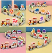 Resim Willowhaven Meyveli Eğitici Ahşap Tren Seti: Stem Oyuncak Ve Motor Beceri Gelişimi 