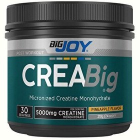 Resim Kreatin Creabig 210gr 30 Servis Ananas Aromalı Creatine Monohydrate %100 Mikronize 