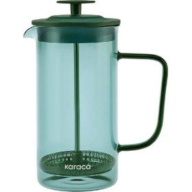 Resim UltraMint Şeffaf Borosilikat Cam French Press 350 Ml, Zarif ve Dayanıklı Tasarım 