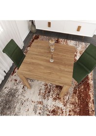 Resim Pasific Home Single Mutfak Yemek Masası, 90x90 cm, Kare, Koyu Meşe 