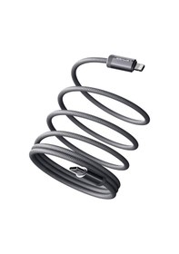 Resim Lenyes LC527 Spiral Magnetik Type-C To Lightning 27W Hızlı Şarj Özellikli Data Şarj Kablosu 1 M Gri 
