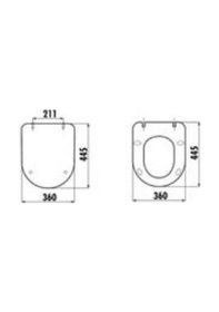 Resim Creavit Kc0903 Duck Duroplast Amortisörlü Cappucino Mat Klozet Ka 