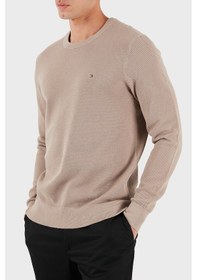 Resim Tommy Hilfiger Erkek Kazak Mw0mw36347 Afe Bej Bej 
