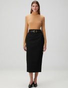 Resim Wardrobe Nyc x Rosie Huntington Whiteley Siyah Midi Kalem Etek 