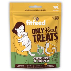 Resim Freeze-Dried Çiğ Tavuk&Elma Kedi Ödül Maması 40g 