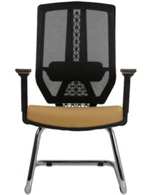 Resim Hunt Mobilya Angerd Kahverengi Deri Ofis Bekleme Koltuğu 