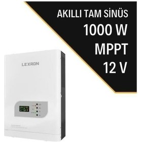 Resim Lexron 1KW 1000 W Watt Mppt 12v Tam Sinus Akıllı İnverter 