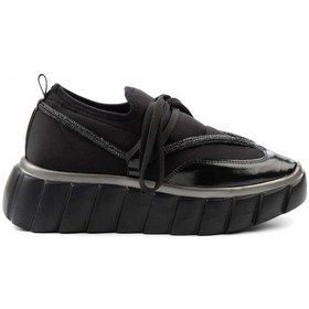 Resim Bambi Siyah Siyah Kadın Sneaker K01234050317 Siyah 