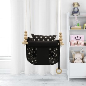 Resim Sallansana Siyah Yıldız Kombin Dream Swing Salıncak 