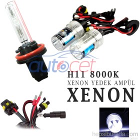 Resim AutoCet H11 8000K Xenon Yedek Ampulü 2922a 