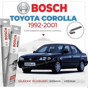 Resim Toyota Corolla Uyumlu Muz Silecek Takımı 1992-2001 Bosch Aeroeco 