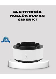 Resim Hava Temizleyici Küllük Sigara Dumanı Filtreli Sessiz Çalışan Şık Tasarım 