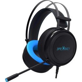 Resim CetKing James Donkey 710 Siyah 7.1 Surround Gaming Kulaklık Neodimyum 50MM Sürücüler 112DB Hassas Mikrofon -43DB Mavi LED Aydınlatmalı Manuel + Yazılımla Ses Kontrol USB Bağlantı 