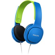 Resim Philips SHK2000 Kablolu Kulak Üstü Çocuk Kulaklığı Mavi 