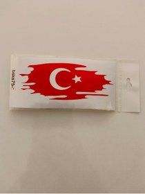 Resim EYBA türkiye haritası 12x5,5 cm baskes 1 adet renkli baskı sticker, bisiklet, karavan,otomobil,çocuk 