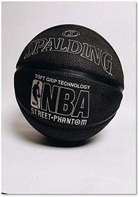 Resim Ahşap Tablo Spalding Siyah Basketbol Topu 