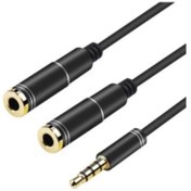 Resim Platoon Plh-046 Stereo 3.5 Mm Gold 4 Boğum Kulaklık Çoklayıcı Y Splitter Kablo 